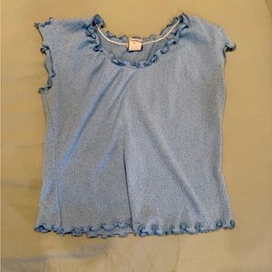 Blue Baby Tee Y2K